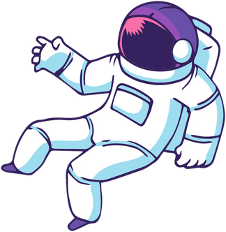 Space Astronaut Cartoon - Astronaut Clipart Png,Transparent